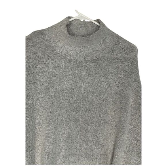 Elan Pullover Women's size M Softly Cowl Neck Oversized Heather Gray‎ Sweater - Picture 4 of 8